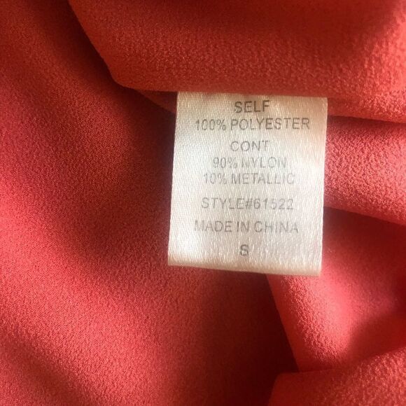 Chloe k coral pink casual dress zip front 0129 - Picture 6 of 7